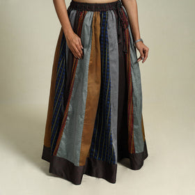 Buy Multicolor Khun Patchwork 24 Kali Cotton Long Skirt