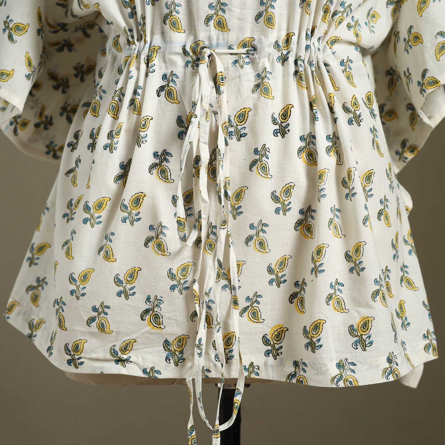 Sanganeri Block Print Cotton Kaftan (Short)