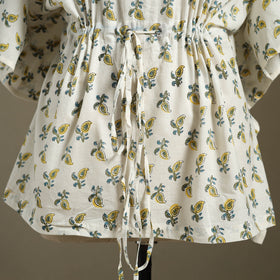 Sanganeri Block Print Cotton Kaftan (Short)