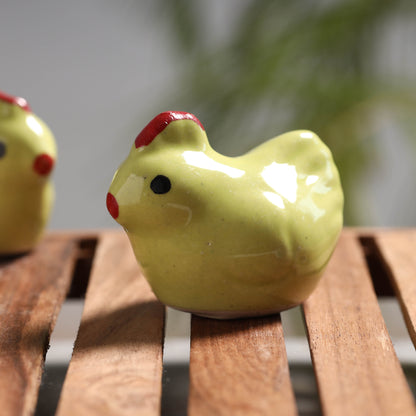Cock - Handcrafted Ceramic Toys (Set of 2)