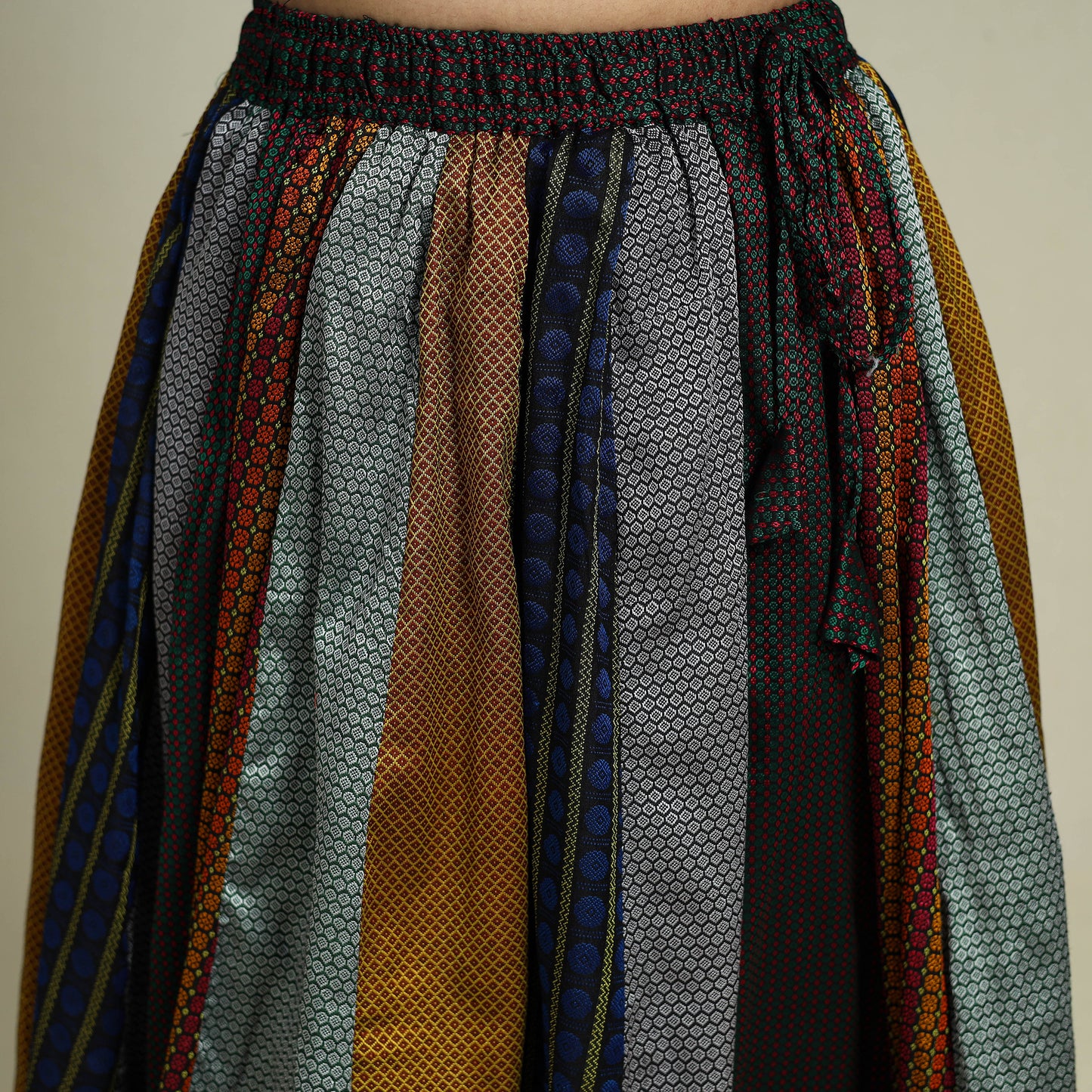 Buy Multicolor Khun Patchwork 24 Kali Cotton Long Skirt