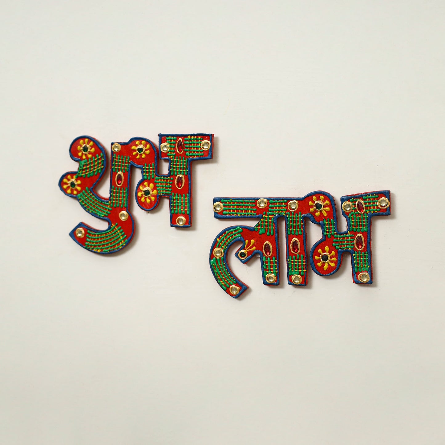 Shubh laabh - traditional hand painted door decor 15