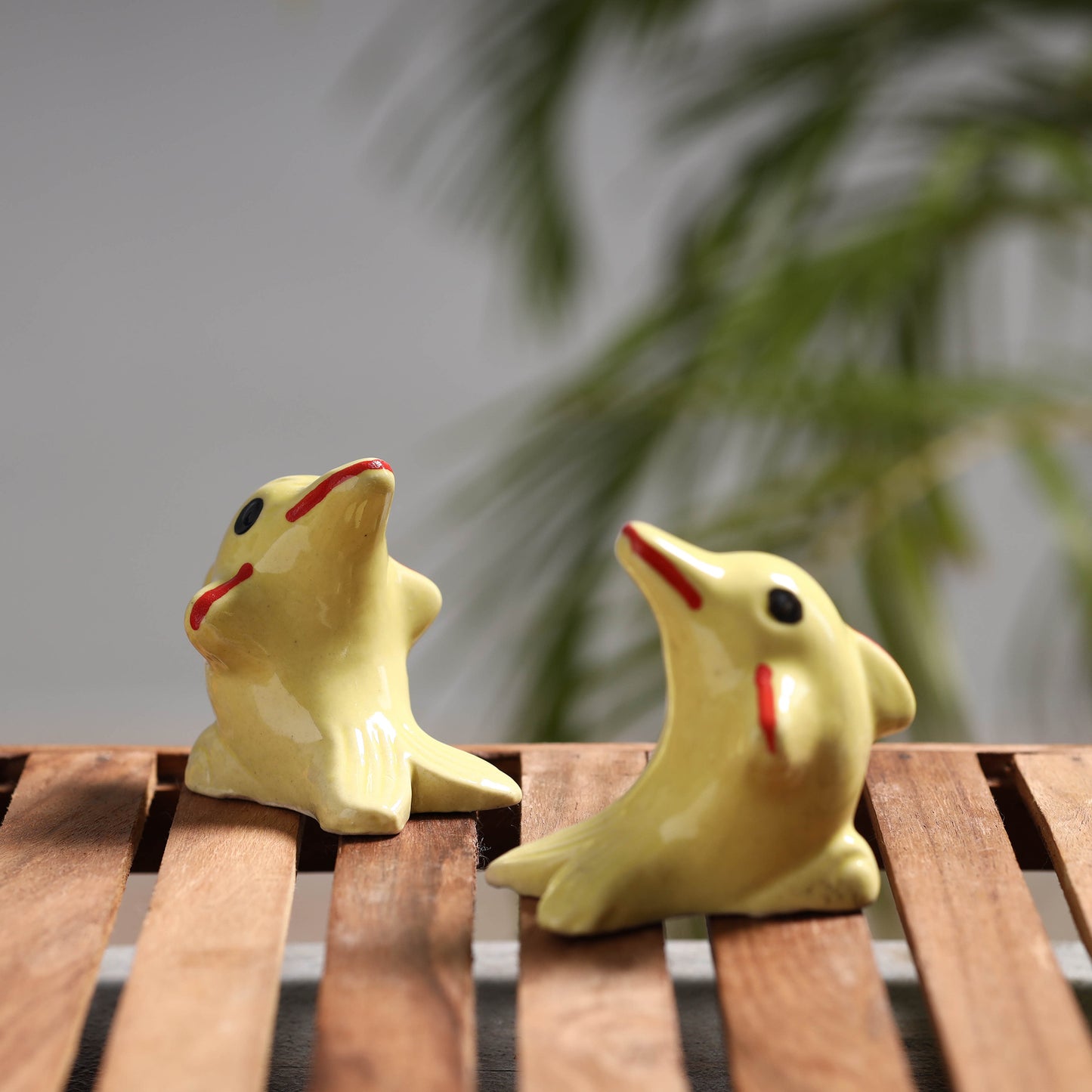 Dolphin - Handcrafted Ceramic Toys (Set of 2)