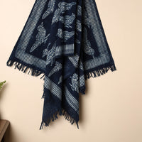 Blue - Handloom Block Printed Cotton Bindaas Towel 16