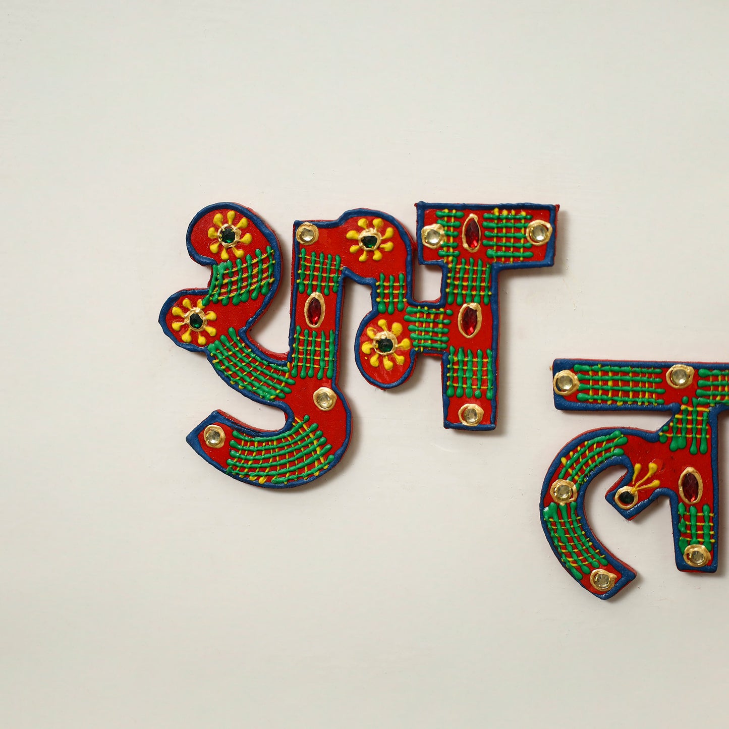 Shubh laabh - traditional hand painted door decor 15