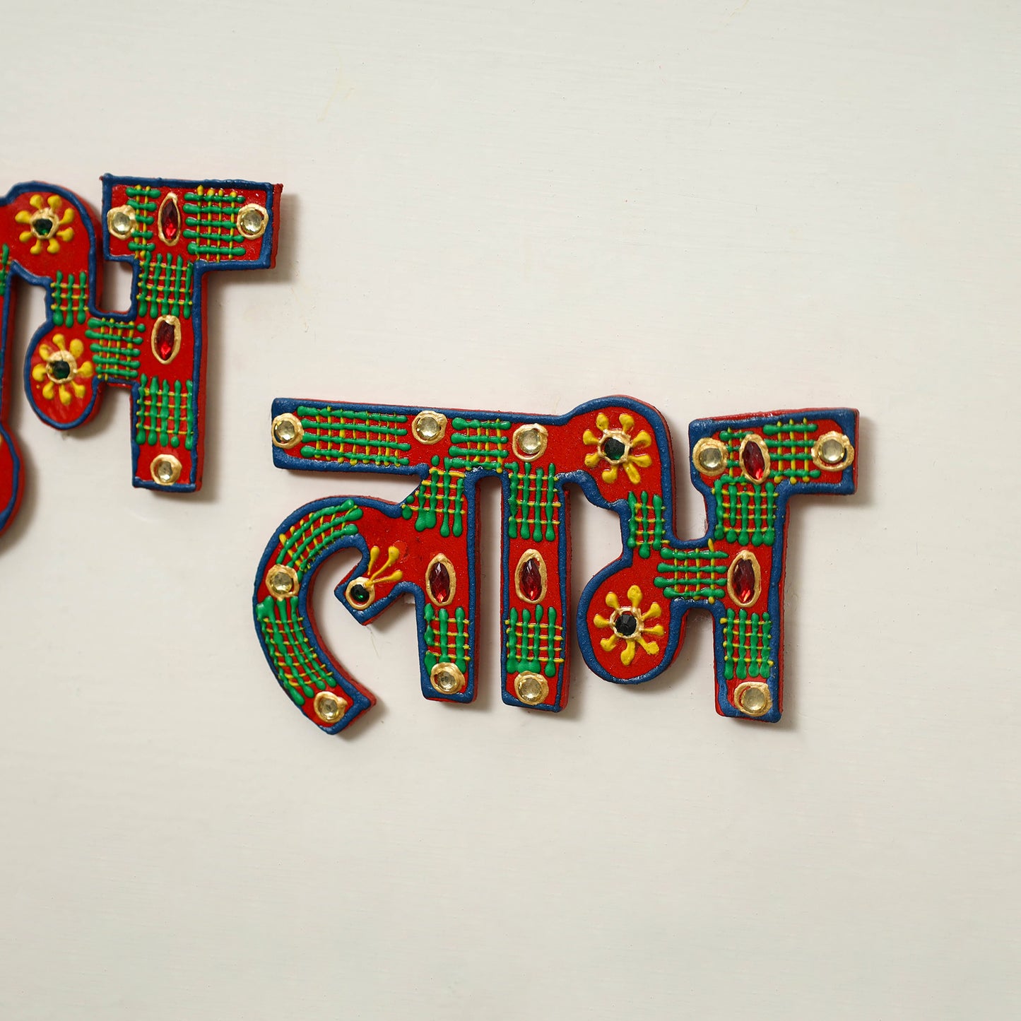 Shubh laabh - traditional hand painted door decor 15