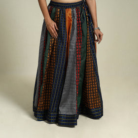 Buy Multicolor Khun Patchwork 24 Kali Cotton Long Skirt