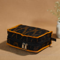 Black - Handmade 4 Pockets Cotton Jewelry Bag 21