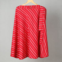 Red - Jacquard Cotton Wrap Around Skirt 05