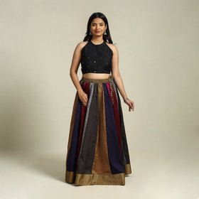  Multicolor Khun Patchwork 24 Kali Cotton Long Skirt