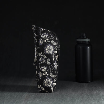 Black Handmade Cotton 1L Water Bottle Cover