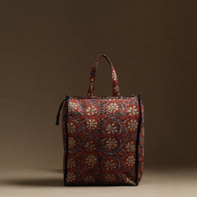 Red Handmade Cotton Shopping Hand bag