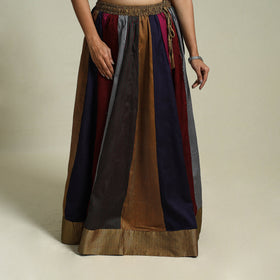  Multicolor Khun Patchwork 24 Kali Cotton Long Skirt