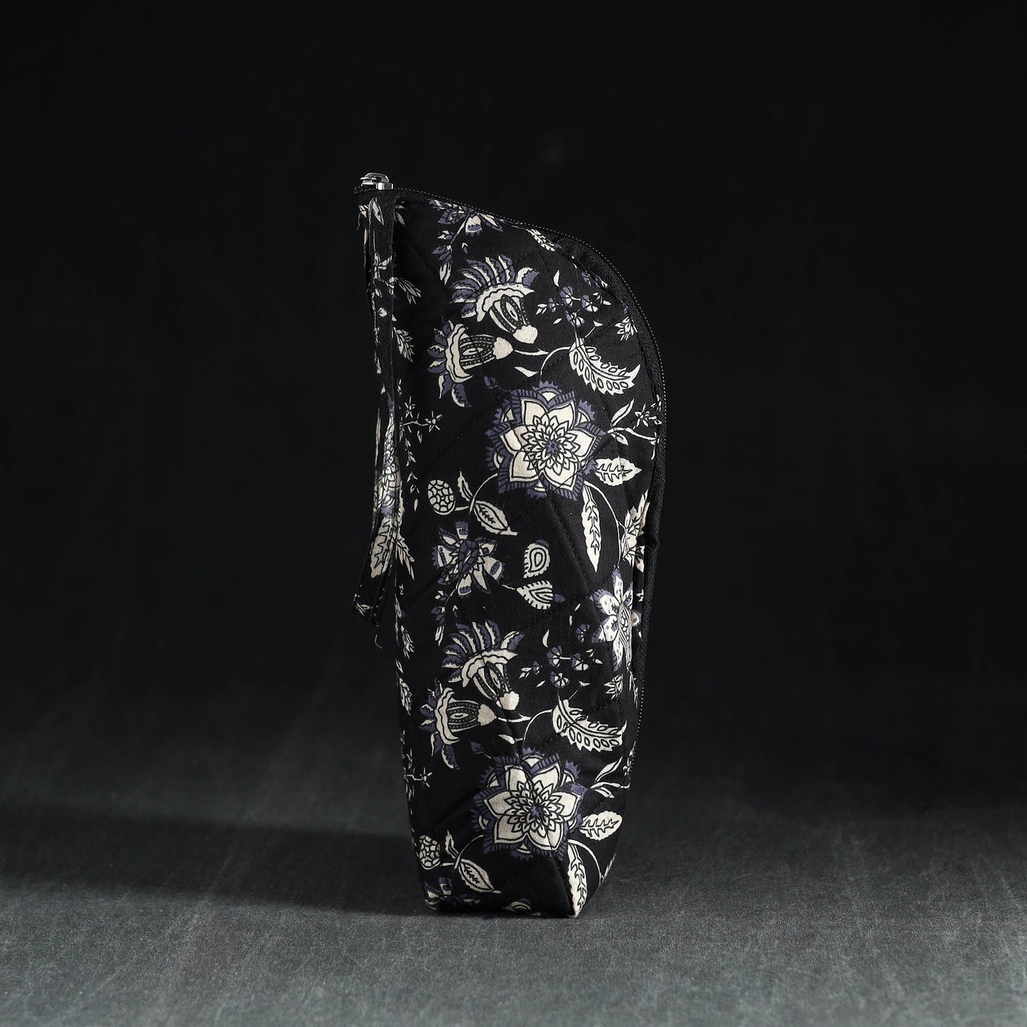 Black Handmade Cotton 1L Water Bottle Cover