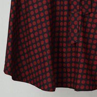 Red - Jacquard Cotton Wrap Around Skirt 08