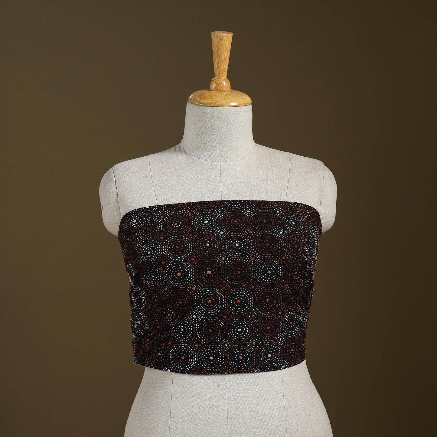 Cotton Bengal Kantha Stitch Blouse Piece 