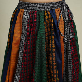 Buy Multicolor Khun Patchwork 24 Kali Cotton Long Skirt
