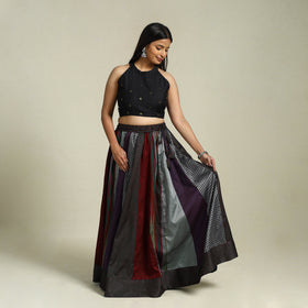 Multicolor - khun patchwork 24 kali cotton long skirt 18