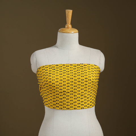 Cotton Bengal Kantha Stitch Blouse Piece 