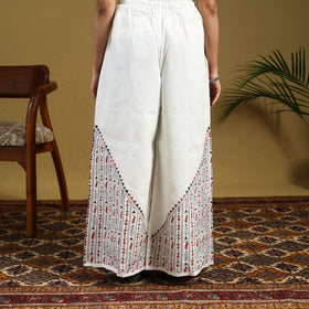 Buy Cotton Bengal Kantha Hand Embroidery Palazzo