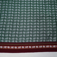 Green - Khun Weave Cotton Blouse Piece 50