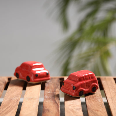 Car - Handcrafted Ceramic Toys (Set of 2)