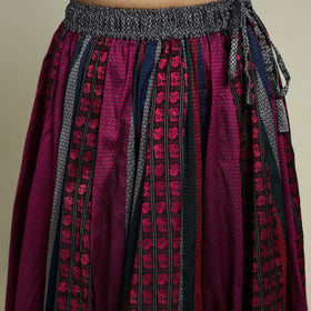  Purple Khun Patchwork 24 Kali Cotton Long Skirt