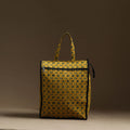 Yellow Handmade Cotton Shopping Hand bag