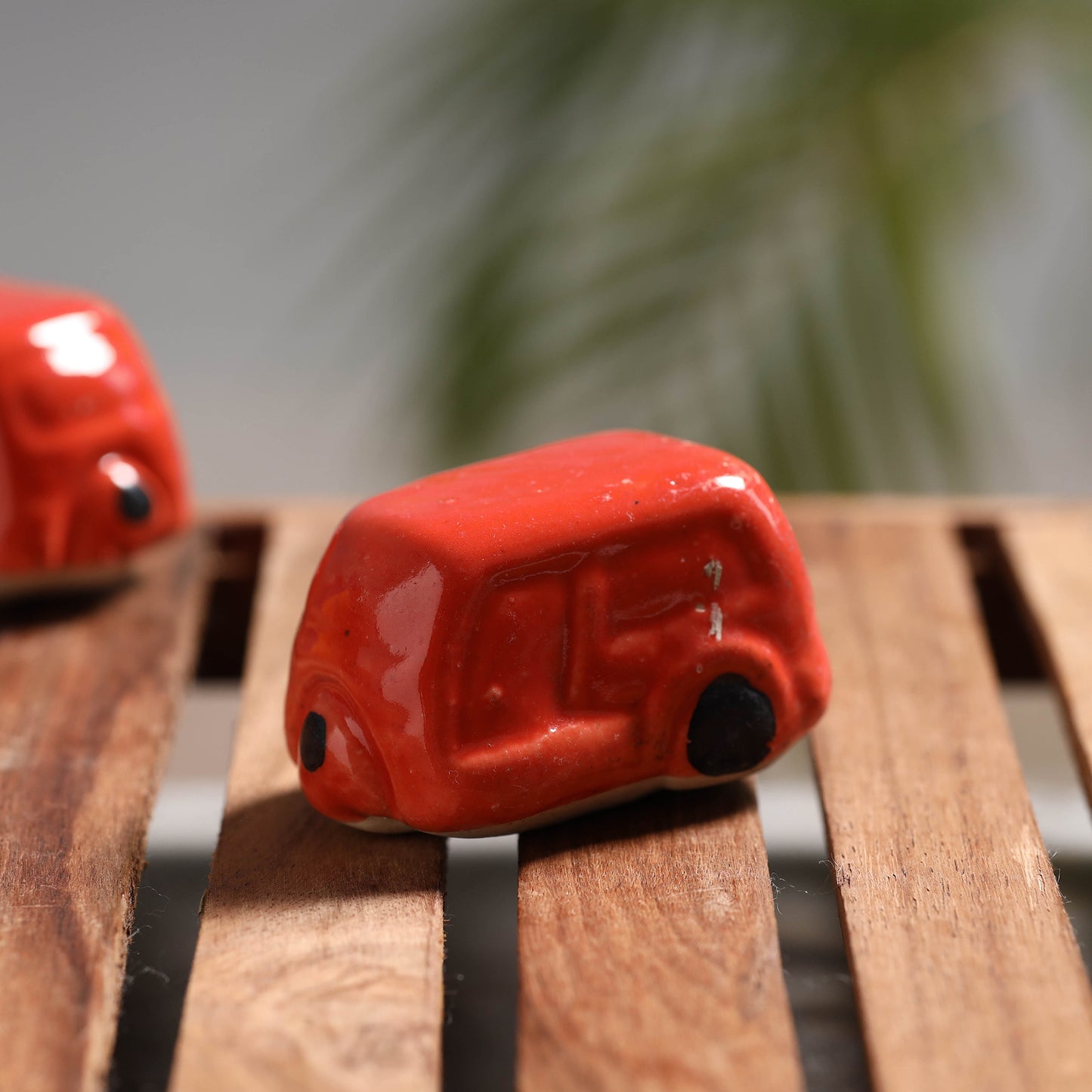 Auto Rickshaw - Handcrafted Ceramic Toys (Set of 2)