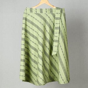 Green - Jacquard Cotton Wrap Around Skirt 25