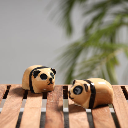 Raccoon - Handcrafted Ceramic Toys (Set of 2)