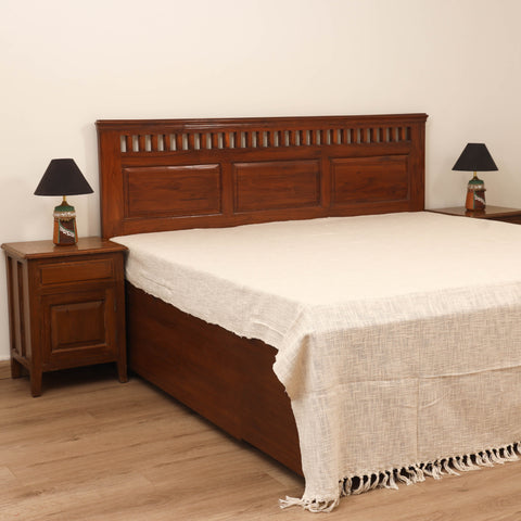 Bijnor Pure Handloom Cotton Double Bed Sheet (108 x 90 in) 05