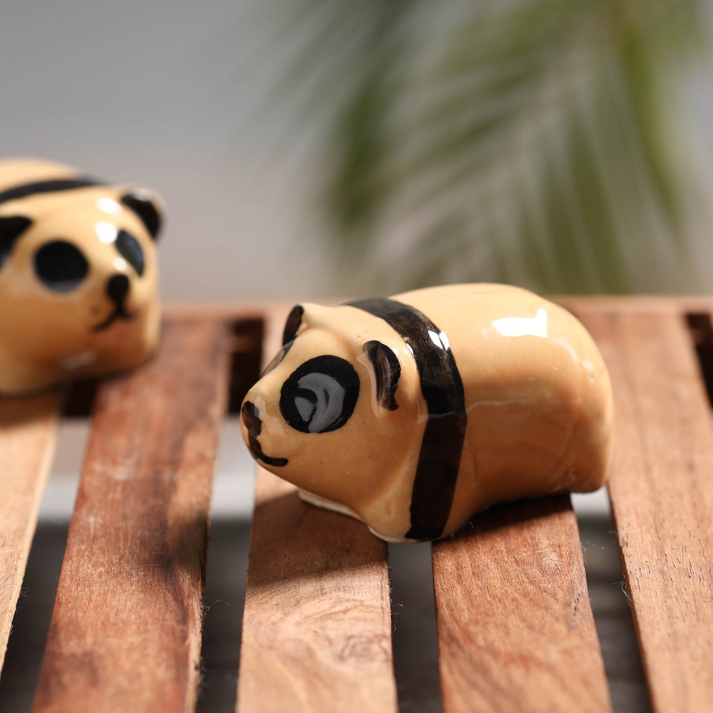 Raccoon - Handcrafted Ceramic Toys (Set of 2)