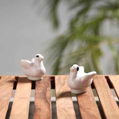 Bird - Handcrafted Ceramic Toys (Set of 2)