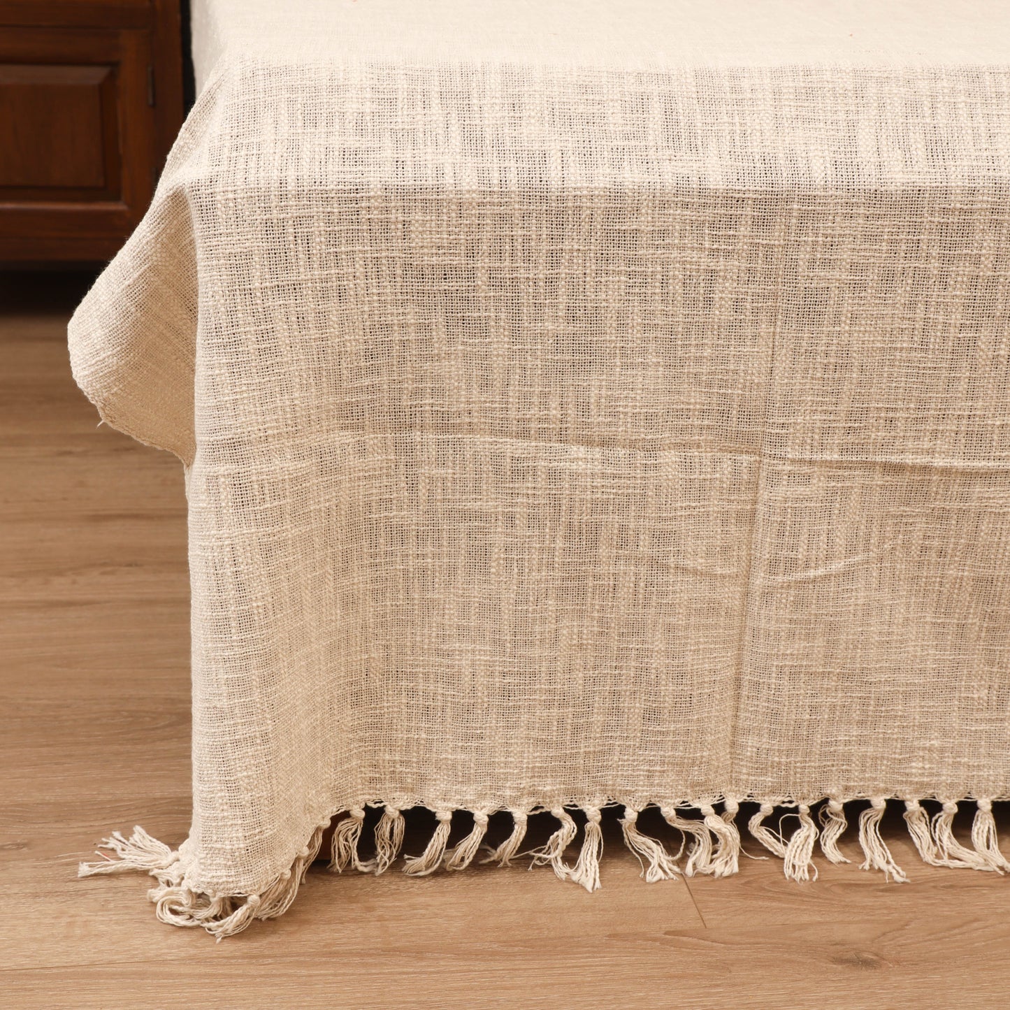 Bijnor Pure Handloom Cotton Double Bed Sheet (108 x 90 in) 05