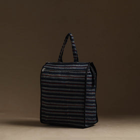 Blue Handmade Cotton Shopping Hand bag