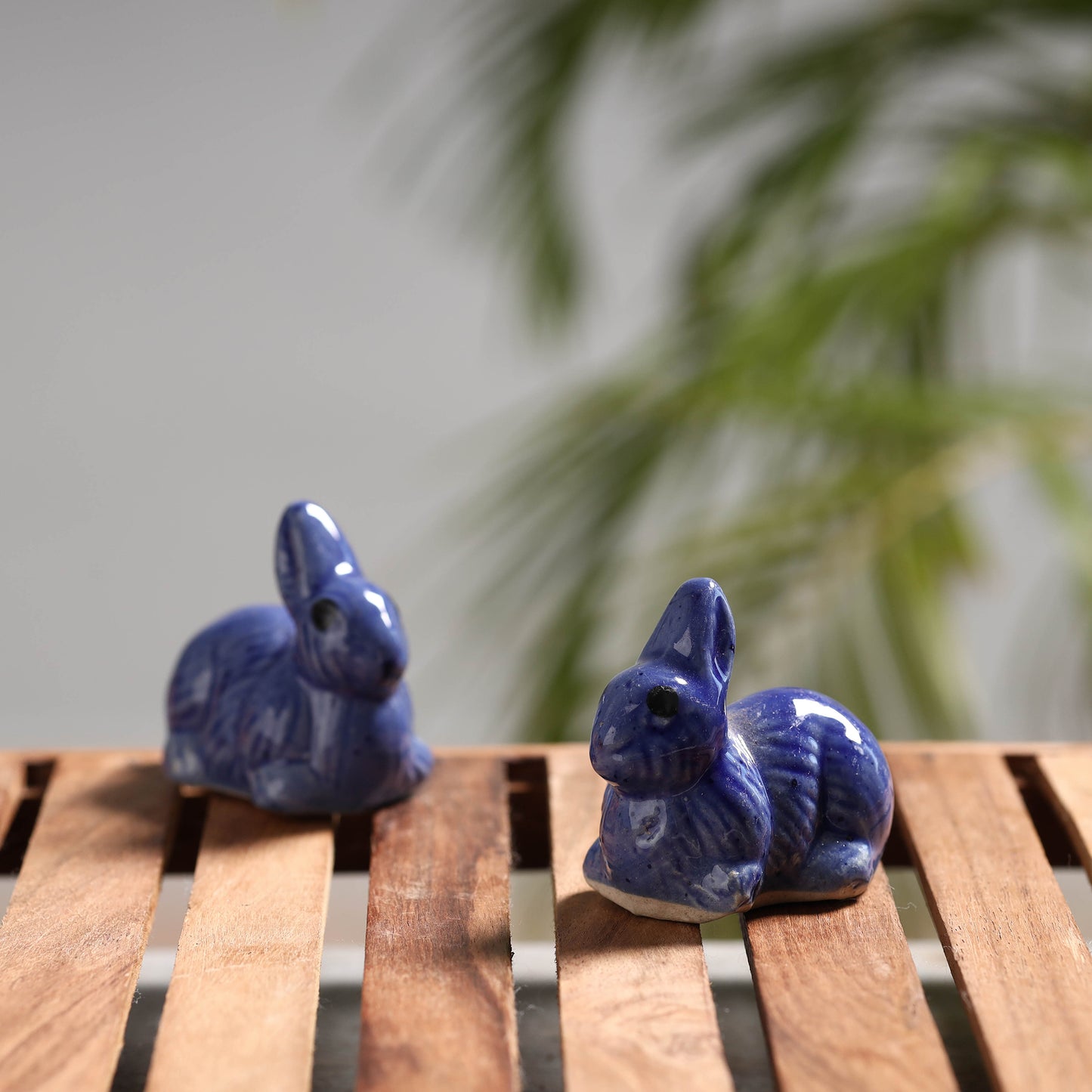 Rabbit - Handcrafted Ceramic Toys (Set of 2)