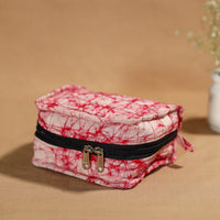 Pink - Handmade 4 Pockets Cotton Jewelry Bag 32