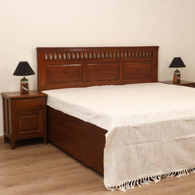 Bijnor Pure Handloom Cotton Double Bed Sheet (108 x 90 in) 06