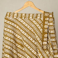 Brown - Hand Batik Printed Wrap Around Skirt for Women 01