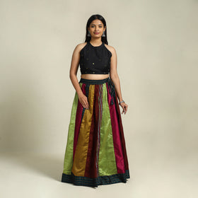  Multicolor Khun Patchwork 24 Kali Cotton Long Skirt