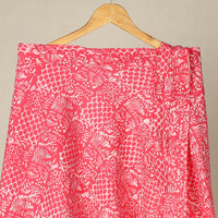 Pink - Hand Batik Printed Wrap Around Skirt for Women 04