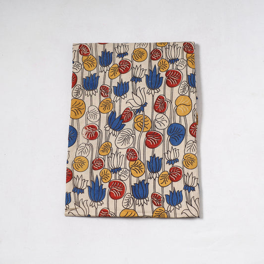 Beige - Kalamkari Printed Cotton Precut Fabric (0.8 meter) 98