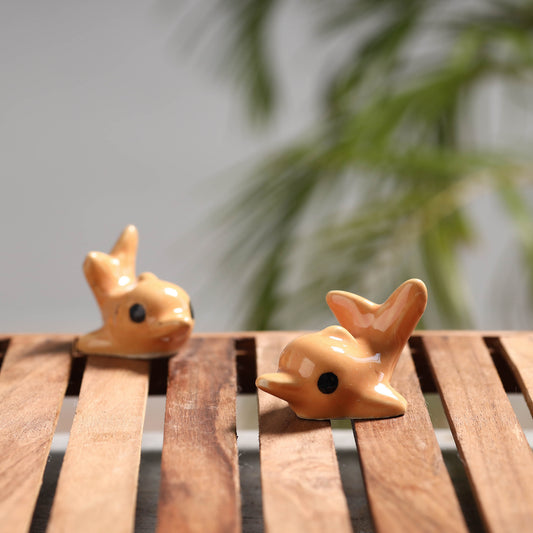 Dolphin - Handcrafted Ceramic Toys (Set of 2)