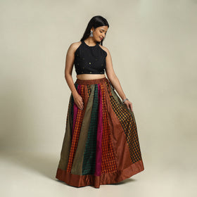 Buy Multicolor Khun Patchwork 24 Kali Cotton Long Skirt