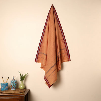 Orange - Sambalpuri Ikat Handloom Cotton Gamcha Towel 03