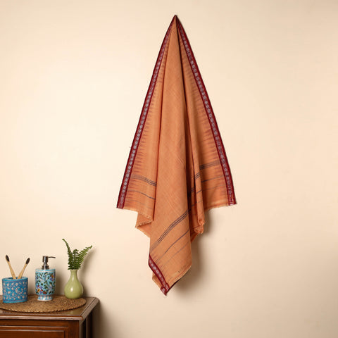 Orange - Sambalpuri Ikat Handloom Cotton Gamcha Towel 03