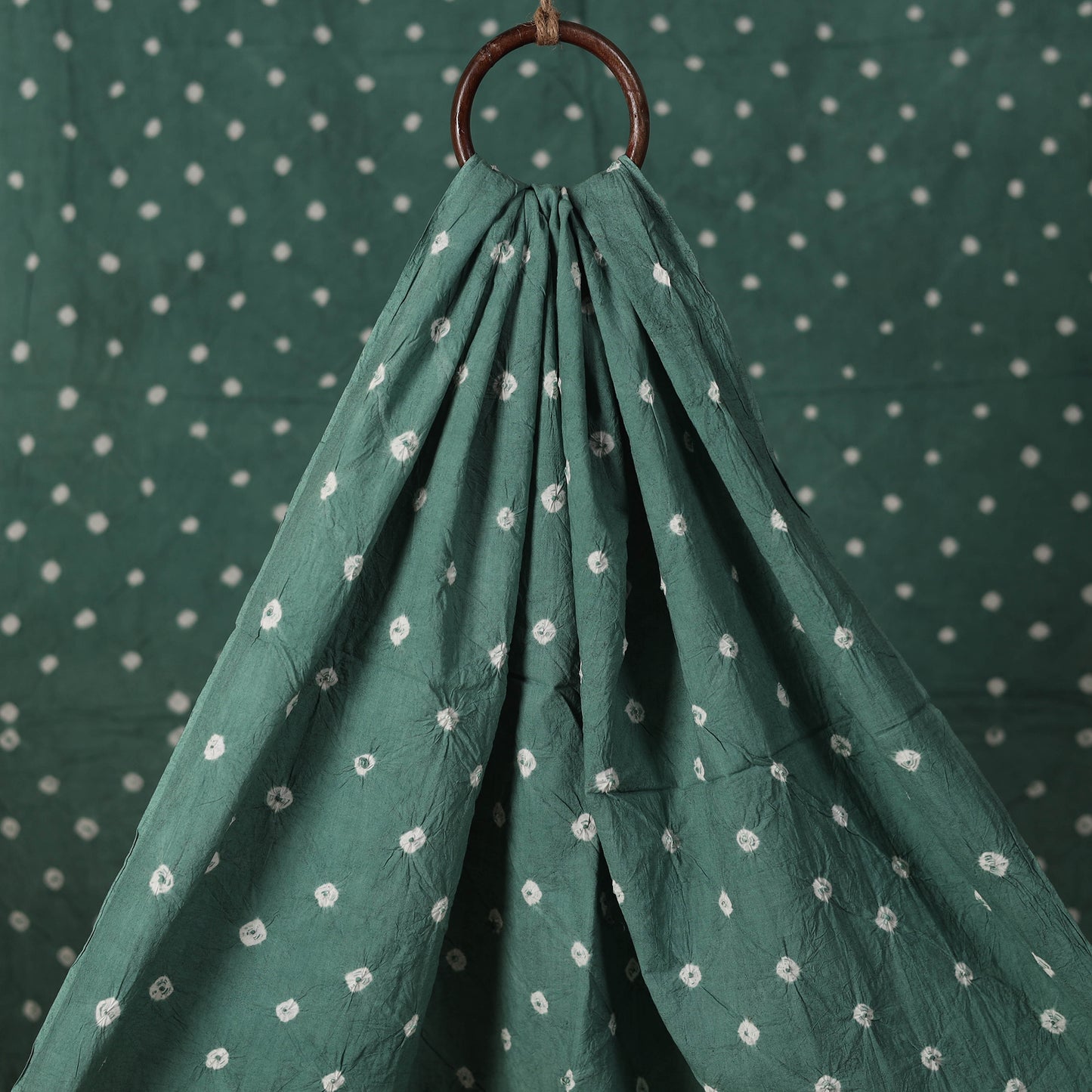 Kutch Bandhani Tie-Dye Pure Mul Cotton Fabric 05