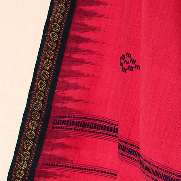 Pink - Sambalpuri Ikat Handloom Cotton Gamcha Towel 01