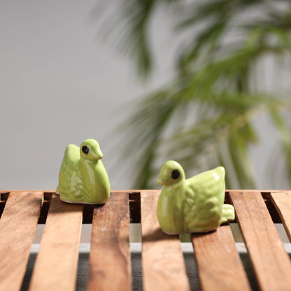 Duck - Handcrafted Ceramic Toys (Set of 2)